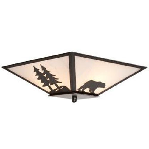 Bear with Trees Drop Ceiling Mount Light