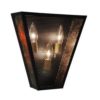 Plain Vegas Sconce with Mesh
