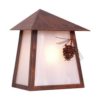 PONDEROSA PINE Tri Roof Sconce