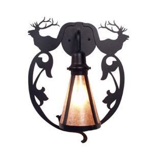 Bavarian Elk Sconce Light by Steel Partners